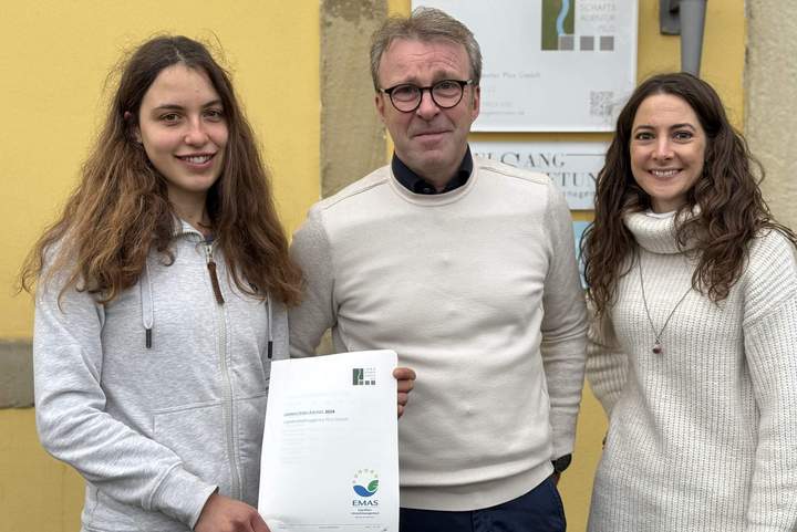 EMAS-Gütesiegel: erfolgreiches Umweltmanagement bei Landschaftsagentur Plus GmbH.