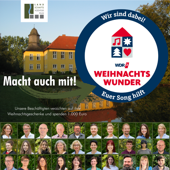 Landschaftsagentur Plus unterstützt Hilfsaktion "WDR2 Weihnachtswunder"